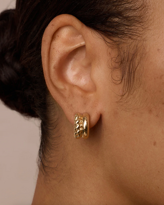 Crew Stacked Huggies - Gold