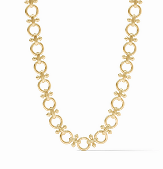 Bamboo Link Necklace - Gold