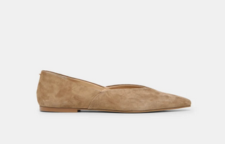 Gema Flat - Taupe Suede