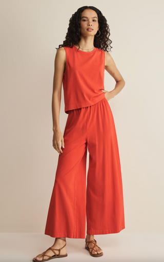 Sloane Jersey Muscle Tank - Lychee