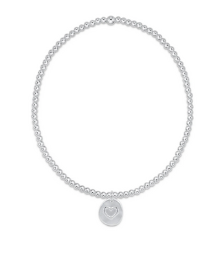Classic Sterling 2mm Bracelet - Inspire Love Small Sterling Disc