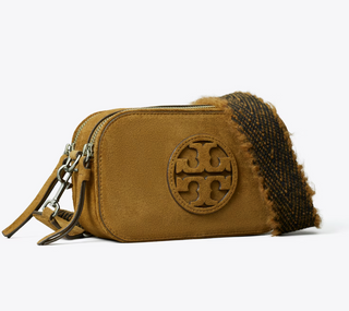 Miller Suede Mini Crossbody Bag - Toffee