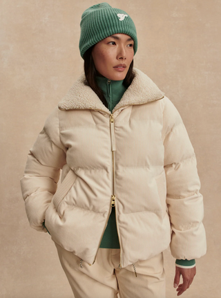 Brackley Cord Puffer Jacket - Birch