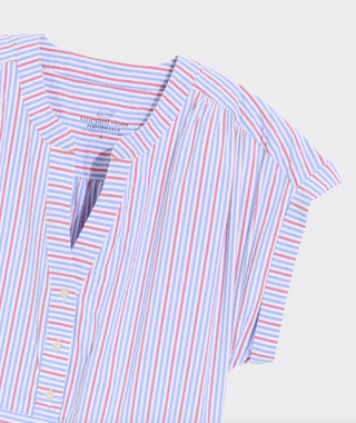Dillon Harbor Dress - Blue Red Stripe