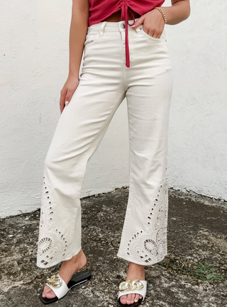 Paris High Rise Straight - Off White