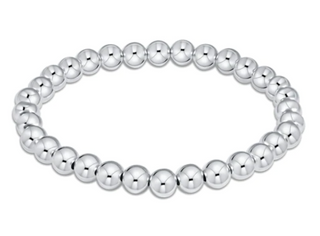 Classic Sterling 6mm Bead Bracelet - Silver