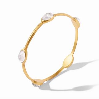 Ivy Stone Bangle - Iridescent Clear Crystal