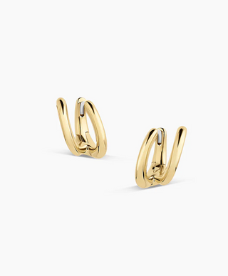 Taner Double Huggie - Gold