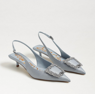Kaitlyn Heels - Cape Blue Silk