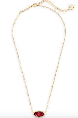 Elisa Necklace - Gold Clear Berry