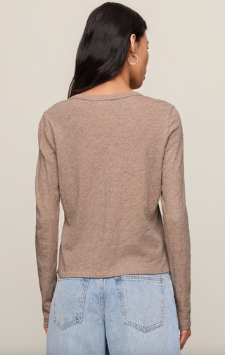 Junie L/S Tee - Heather Ash