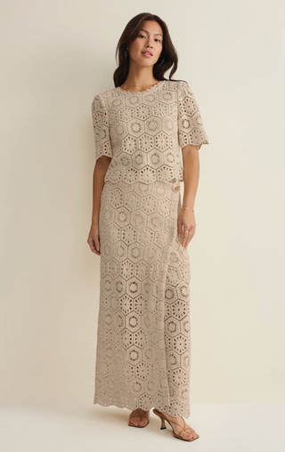 Raquel Lace Skirt - Natural