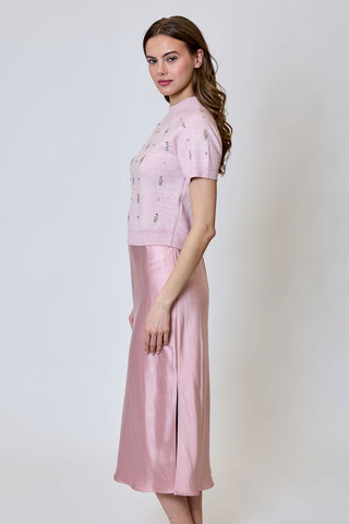 Mya Sweater Dress Combo - Petal