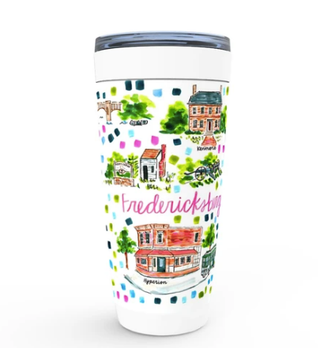 Fredericksburg VA Map Tumbler