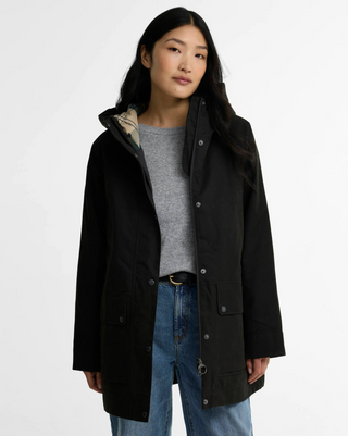Barbour Winter Beadnell Waterproof Jacket - Black / Ancient