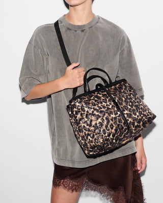 Medium Astor Top Handle - Leopard