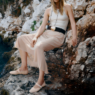 Mikel - Camel Perforated Suede