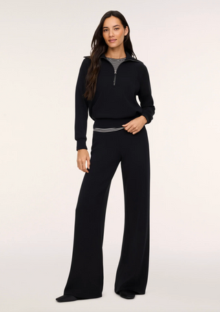 Spanx Airessentials Wide Leg Pant - Very Black - Petite