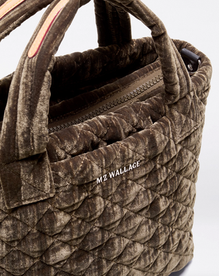 Velvet Mini Metro Tote Deluxe - Pecan Brown