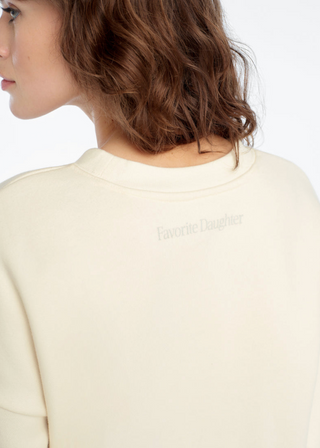 Mom of the Year Sweatshirt - Gardenia/Light Sage