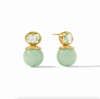 Portofino Earring-Aqua Jade-OS