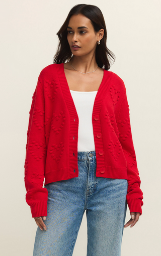 All Yours Cardigan - Kiss Me Red