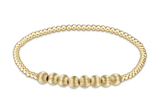 Dignity Beaded Bliss 2.5MM Bead Bracelet - 5MM Gold