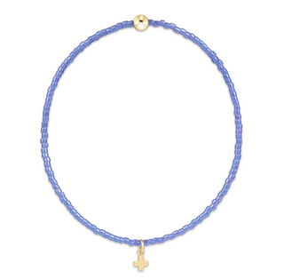 hope classic bright blue bracelet - signature cross small gold charm