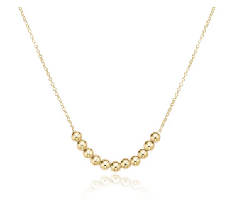16" Necklace Gold - Classic Beaded Bliss - 2.5MM Gold