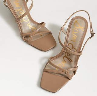Emmie Strappy Heel Sandal - French Sand Leather