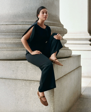 Mikela Ballet - Cocoa Perforated Suede