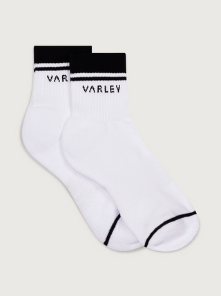 Lenni Half Crew Sock - White / Black