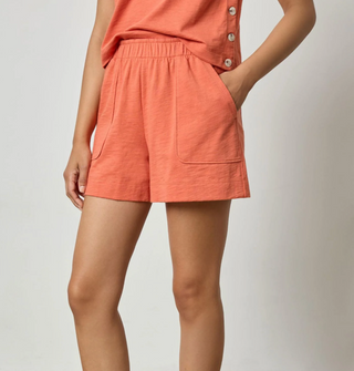 Pull On Pocket Short - Terracotta