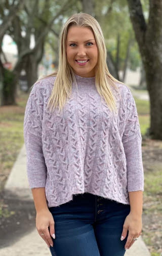 Aja Frenchie Sweater - Pastel Quartz