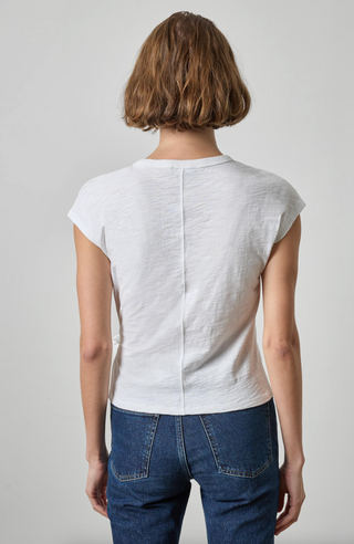 Tie Front Tee - White