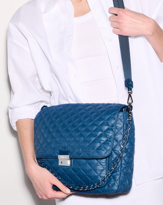 Large Crosby Lock Crossbody - French Blue
