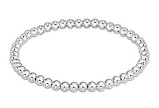 Classic Sterling 4mm Bead Bracelet - Silver