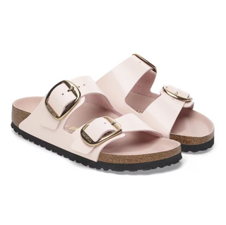 Arizona Big Buckle Natural Leather Patent - High Shine Light Rose