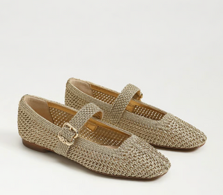 Michaela Mary Jane Flat - Amber Gold