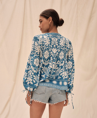 Orlagh Top - Brilliant Blue