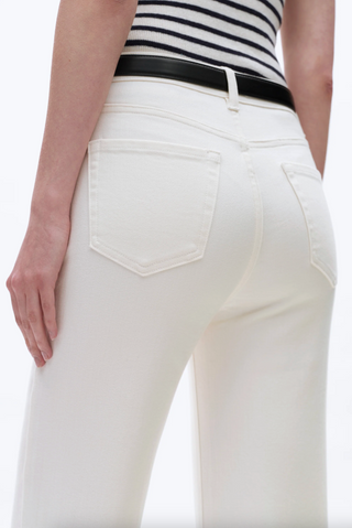 High Rise Wide Leg - White