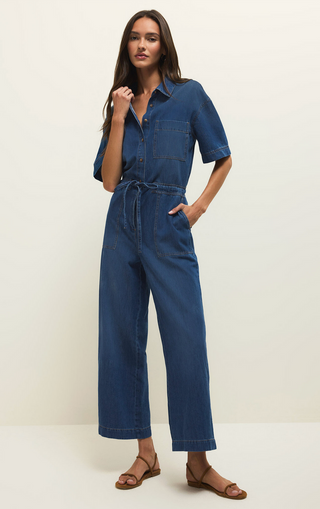 Elsie Denim Jumpsuit - Deep Water