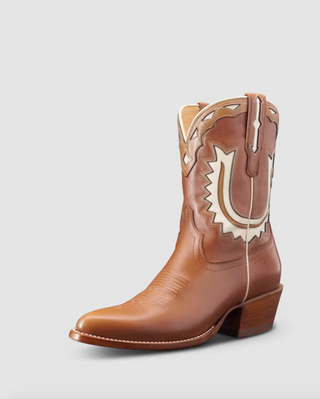 The Jolene - Caramel/Bone - Cowhide