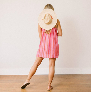 Grotto Dress - Orchid Pinstripe