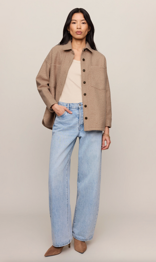 All Day Poodle Knit Jacket - Classic Camel