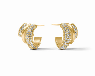 Stardust Triple Hoop - Cubic Zirconia
