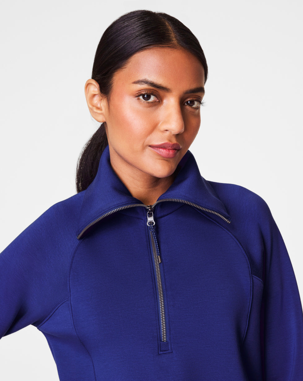 Spanx Airessentials Half Zip - Deep Azure – Monkee's of Fredericksburg Spanx Airessentials Half Zip - Deep Azure – Monkee's of Fredericksburg