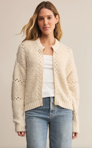 Sundance Sweater Jacket - Crystal