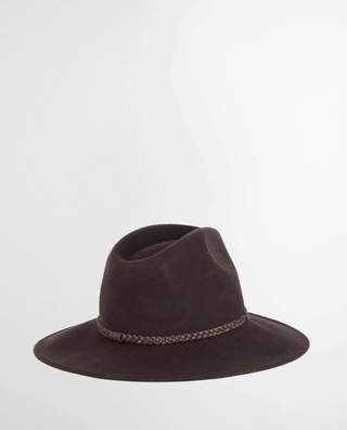 Barbour Tack Fedora Hat - Chocolate Praline