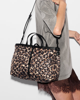 Medium Astor Top Handle - Leopard